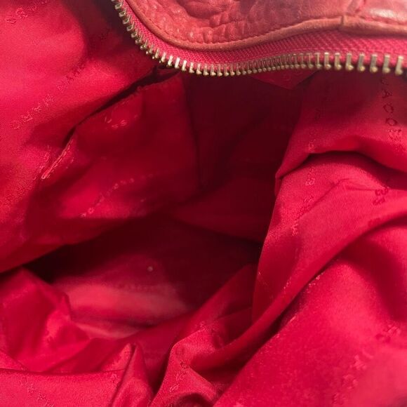 Marc By Marc Jacobs Red Washed Up Billy Hobo Bag Purse Handbag - Picture 10 of 14